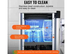Máquina de Helado SucceBuy, 12 L/h, 1295 W, Pre-enfriamiento Automático, Panel LED, para Snack-bars