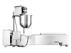Máquina para Hacer Rosquillas Automática Comercial SucceBuy, Máquina para Hacer Rosquillas Eléctrica de Una Sola Fila, Freidora de Acero Inoxidable