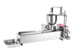 Máquina para Hacer Rosquillas Automática Comercial SucceBuy, Máquina para Hacer Rosquillas Eléctrica de Una Sola Fila, Freidora de Acero Inoxidable