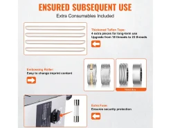Máquina Selladora Continua de Bolsas SucceBuy, Selladora de Banda Vertical, Acero Inoxidable