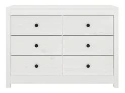 Mueble auxiliar Blanco 100x40x72 cm Madera maciza de pino
