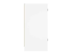 Mueble auxiliar con puertas de cristal blanco 35x37x75,5 cm