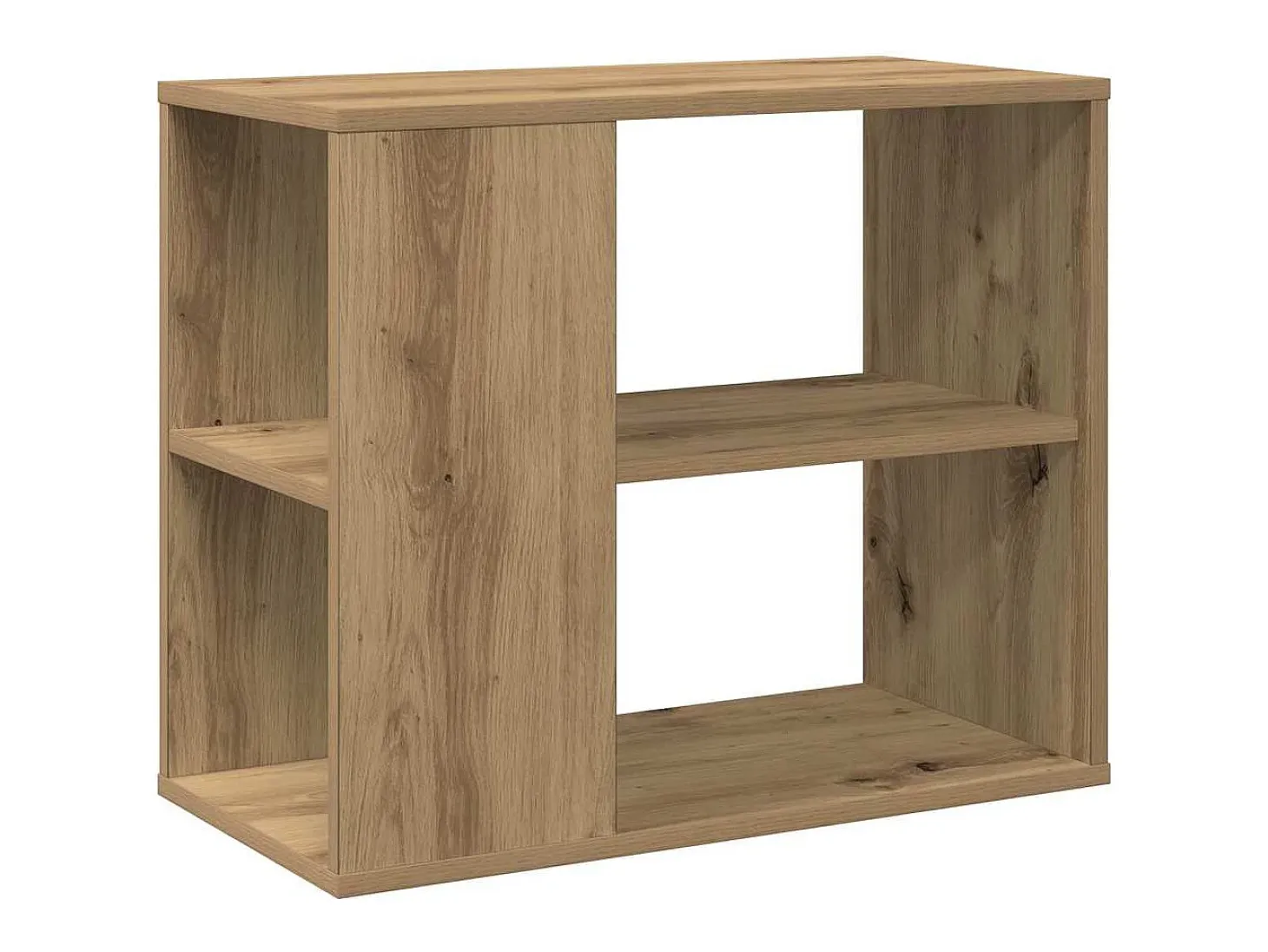 Mueble auxiliar roble craft 60x30x50 cm madera de ingeniería