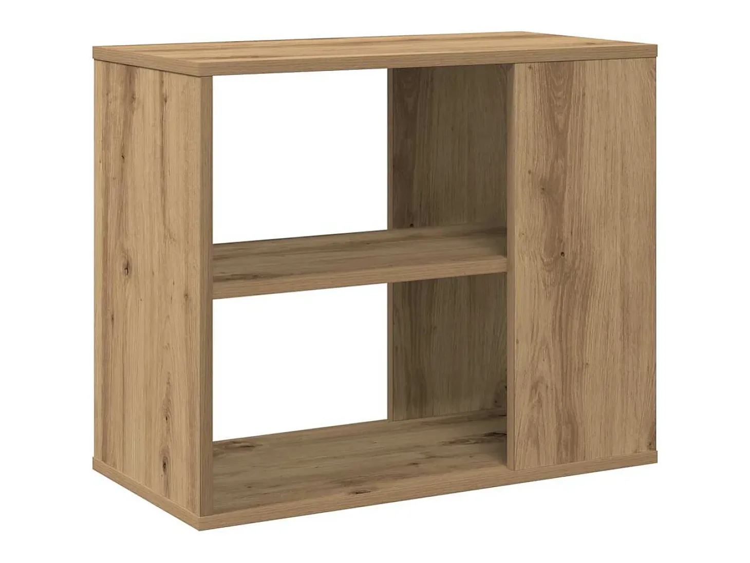 Mueble auxiliar roble craft 60x30x50 cm madera de ingeniería