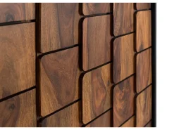 Mueble bar con madera maciza de mango y Sheezam efecto tridimensional