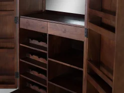 Mueble bar en madera de mango y metal 179 cm alto