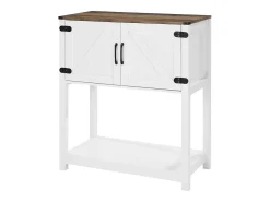 Mueble Bar para Café SucceBuy, 80 x 35 x 88 cm, 3 Niveles con Puertas Magnéticas