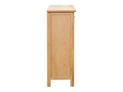 Mueble botellero de madera maciza de roble 72x32x90 cm ES447309