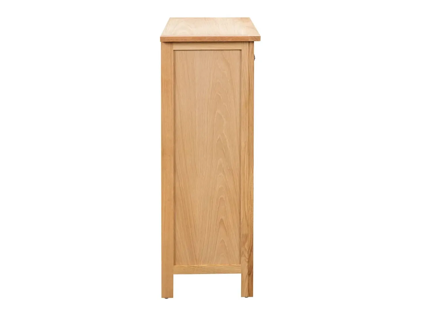 Mueble botellero de madera maciza de roble 72x32x90 cm ES447309