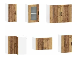 Mueble cocina Kalmar madera vieja 11 pzas madera contrachapada