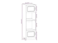 Mueble cocina Kalmar roble ahumado 7 pzas madera contrachapada