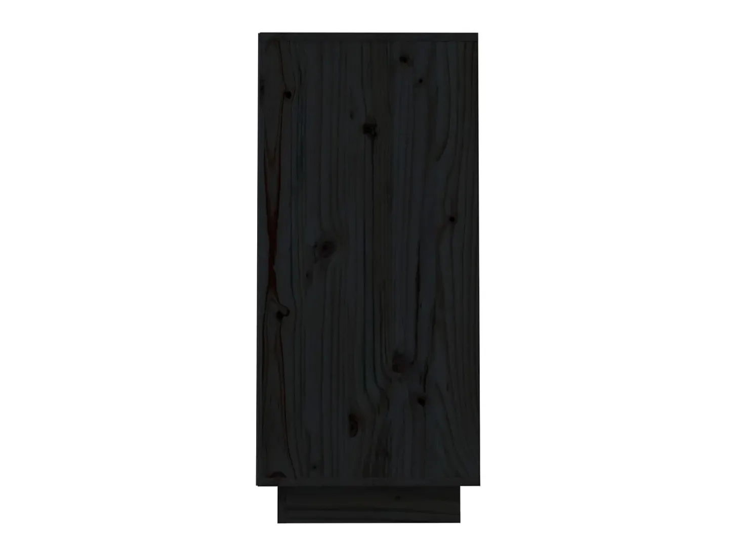 Mueble consola Negro 60x34x75 cm Madera maciza de pino