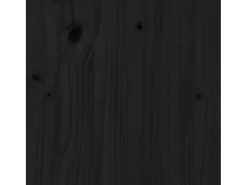 Mueble consola Negro 60x34x75 cm Madera maciza de pino