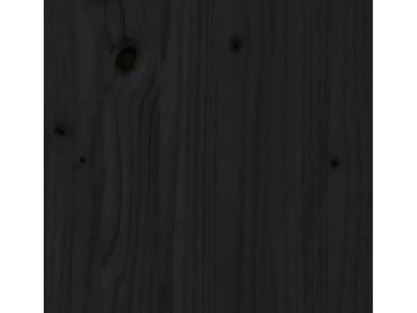 Mueble consola negro 60x34x75 cm madera maciza de pino