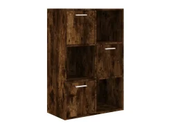 Mueble de almacenaje roble ahumado 60x29,5x90 cm ES589485