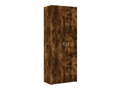 Mueble de almacenaje roble ahumado 70x42,5x225cm madera de ingeniería