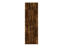 Mueble de almacenaje roble ahumado 70x42,5x225cm madera de ingeniería