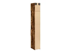 Mueble de almacenaje Slim roble ahumado 30x42,5x225 cm