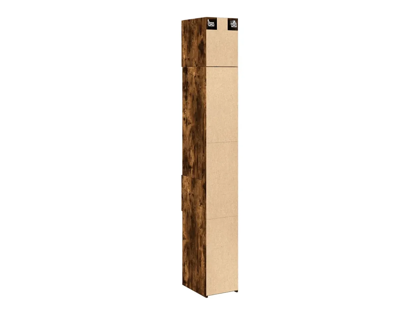 Mueble de almacenaje Slim roble ahumado 30x42,5x225 cm