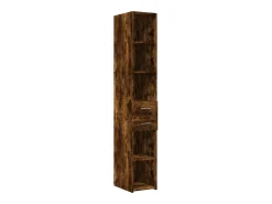 Mueble de almacenaje Slim roble ahumado 30x42,5x225 cm