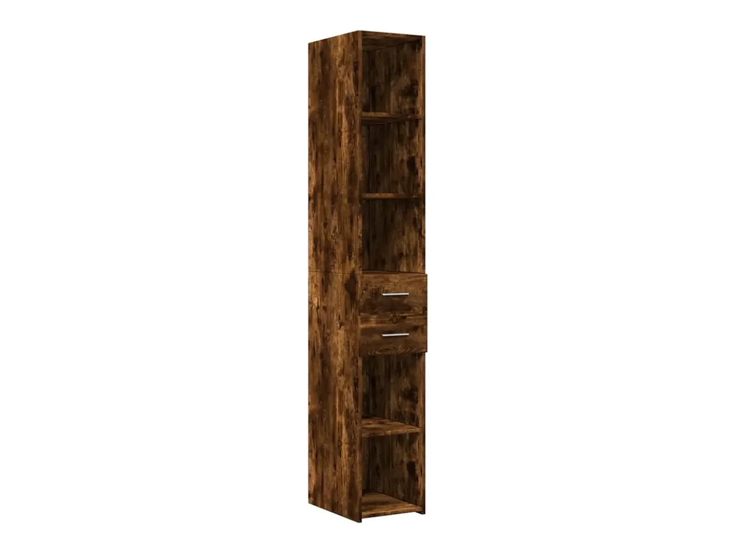 Mueble de almacenaje Slim roble ahumado 30x42,5x225 cm