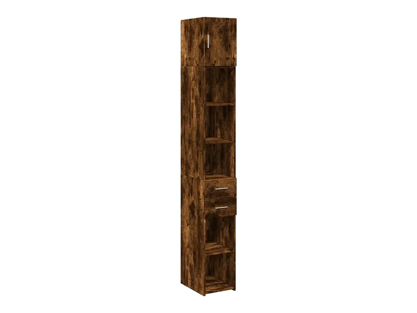 Mueble de almacenaje Slim roble ahumado 30x42,5x225 cm