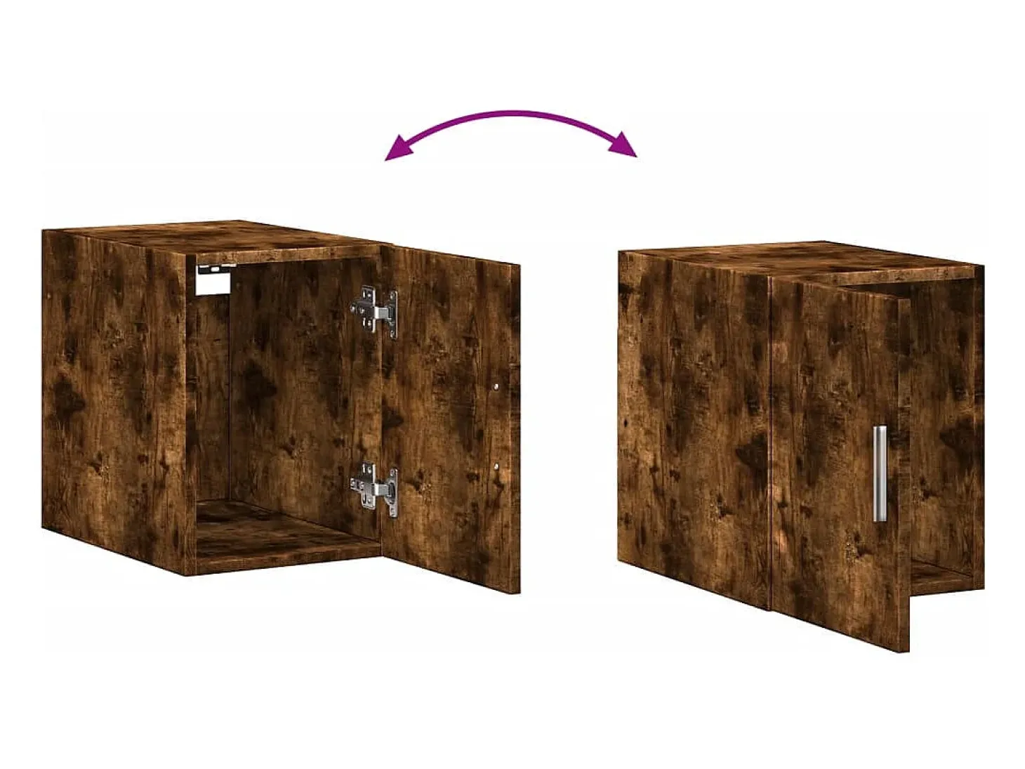 Mueble de almacenaje Slim roble ahumado 30x42,5x225 cm