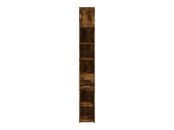 Mueble de almacenaje Slim roble ahumado 30x42,5x225 cm