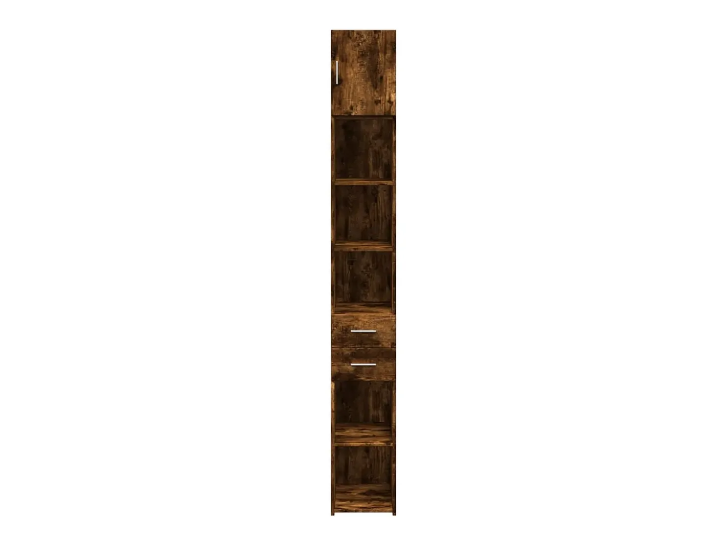 Mueble de almacenaje Slim roble ahumado 30x42,5x225 cm
