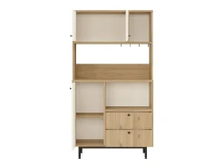 Mueble de almacenamiento de cocina con 3 puertas y 2 cajones H161,2 cm - ODE