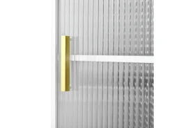 Mueble de bar de cocina extensible - y rotación 360° - con toma de corriente - con espacio de almacenamiento e iluminación LED - con estantes laterales - Blanco
