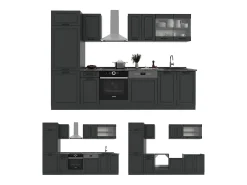 Mueble de cocina antracita casa de campo/antracita 300x46x81.6 r-line