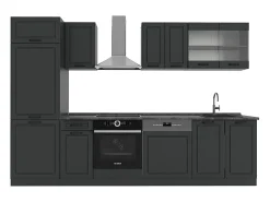 Mueble de cocina antracita casa de campo/antracita 300x46x81.6 r-line