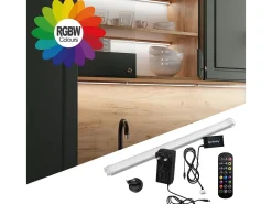 Mueble de cocina antracita brillo intenso/blanco 240x60x81.6 raul