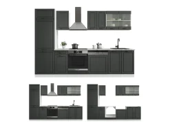 Mueble de cocina antracita casa de campo/blanco 300x46x81.6 r-line