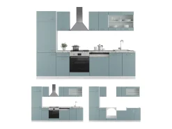 Mueble de cocina azul-gris-blanco 300x60x81.6 r-line