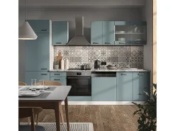 Mueble de cocina azul-gris-blanco 300x60x81.6 r-line