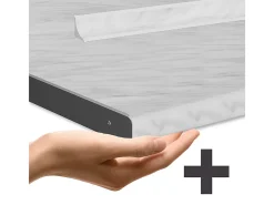 Mueble de cocina blanco alto brillo/blanco 300x60x81.6 r-line