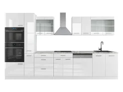 Mueble de cocina blanco alto brillo/blanco 350x60x81.6 r-line