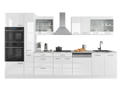 Mueble de cocina blanco alto brillo/blanco 350x60x81.6 r-line