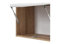 Mueble de cocina blanco alto brillo/blanco 240x60x81.6 raul