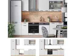 Mueble de cocina blanco casa de campo 300x46x81.6 fame-line