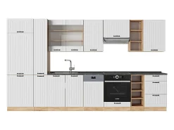 Mueble de cocina blanco casa de campo 355x60x81.6 fame-line