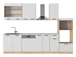 Mueble de cocina blanco casa de campo 300x60x81.6 fame-line