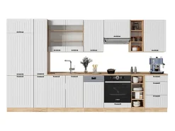 Mueble de cocina blanco casa de campo 355x46x81.6 fame-line