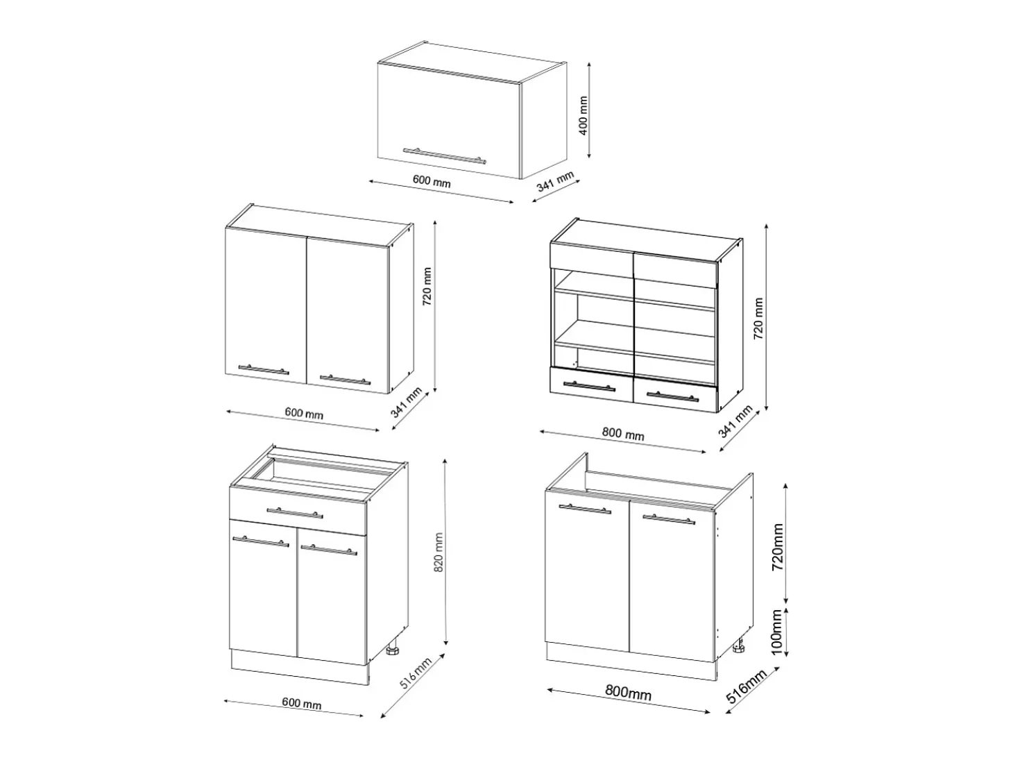 Mueble de cocina burdeos brillo intenso/roble dorado 200x46x81.6 fame-line