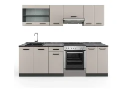 Mueble de cocina cachemira 240x60x81.6 r-line