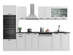 Mueble de cocina casa de campo blanca/blanca 300x46x81.6 r-line