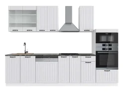 Mueble de cocina casa de campo blanca/blanca 300x60x81.6 fame-line