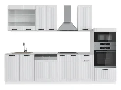 Mueble de cocina casa de campo blanca/blanca 300x60x81.6 fame-line